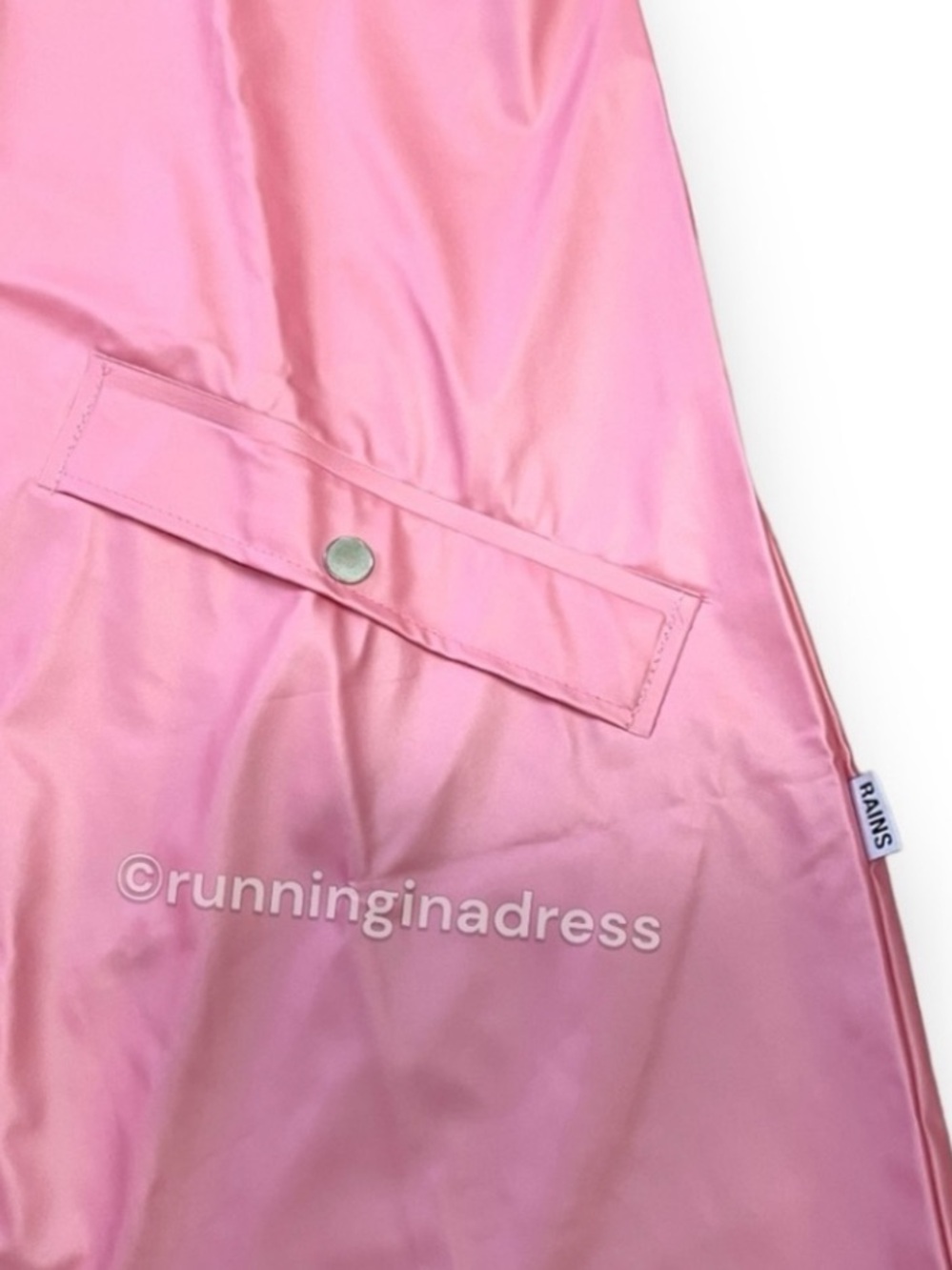 NWT RAINS Pink Sky Long Jacket Waterproof Unisex Rain Coat Medium M - Picture 12 of 16